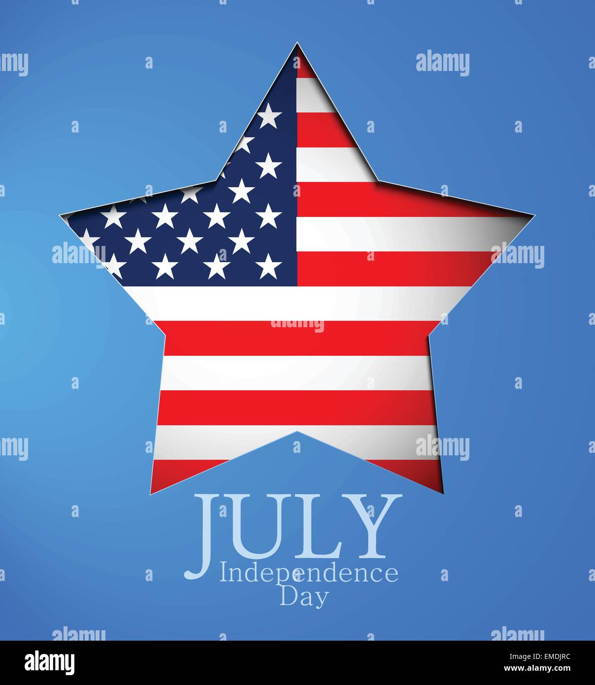 Contexte Le 4 juillet Illustration de Vecteur