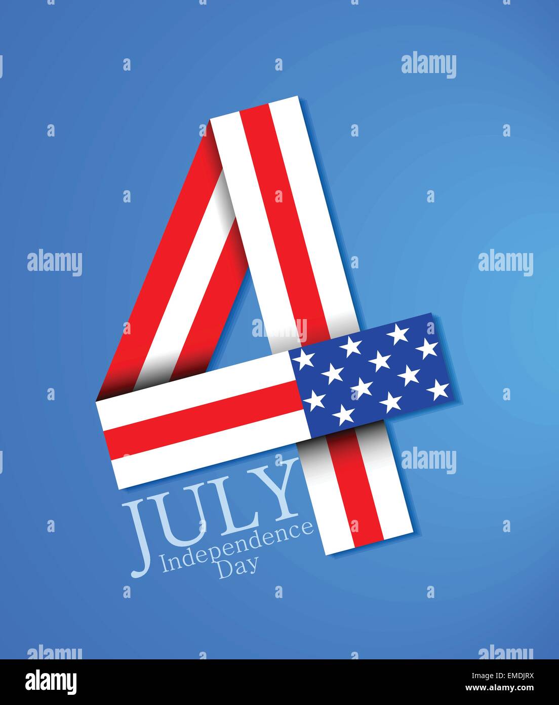 La quatrième de Juillet Illustration de Vecteur