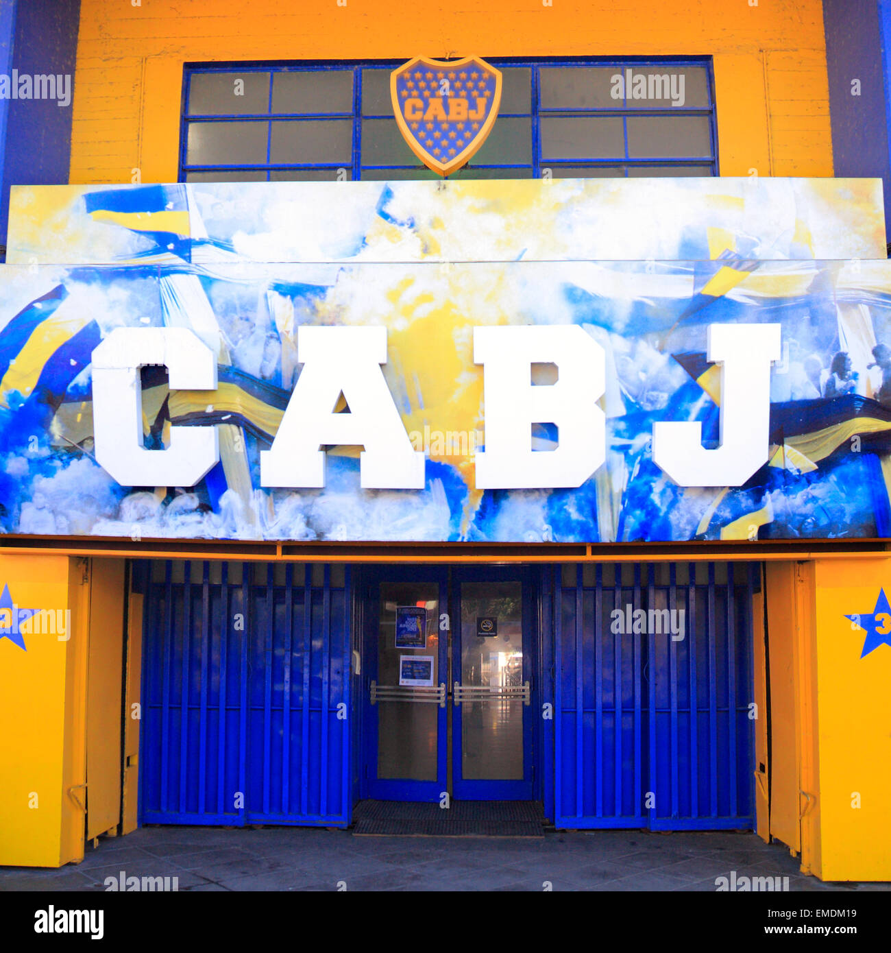 Le stade de football de Boca Juniors et muyseum. La Boca, Buenos Aires, Argentine Banque D'Images