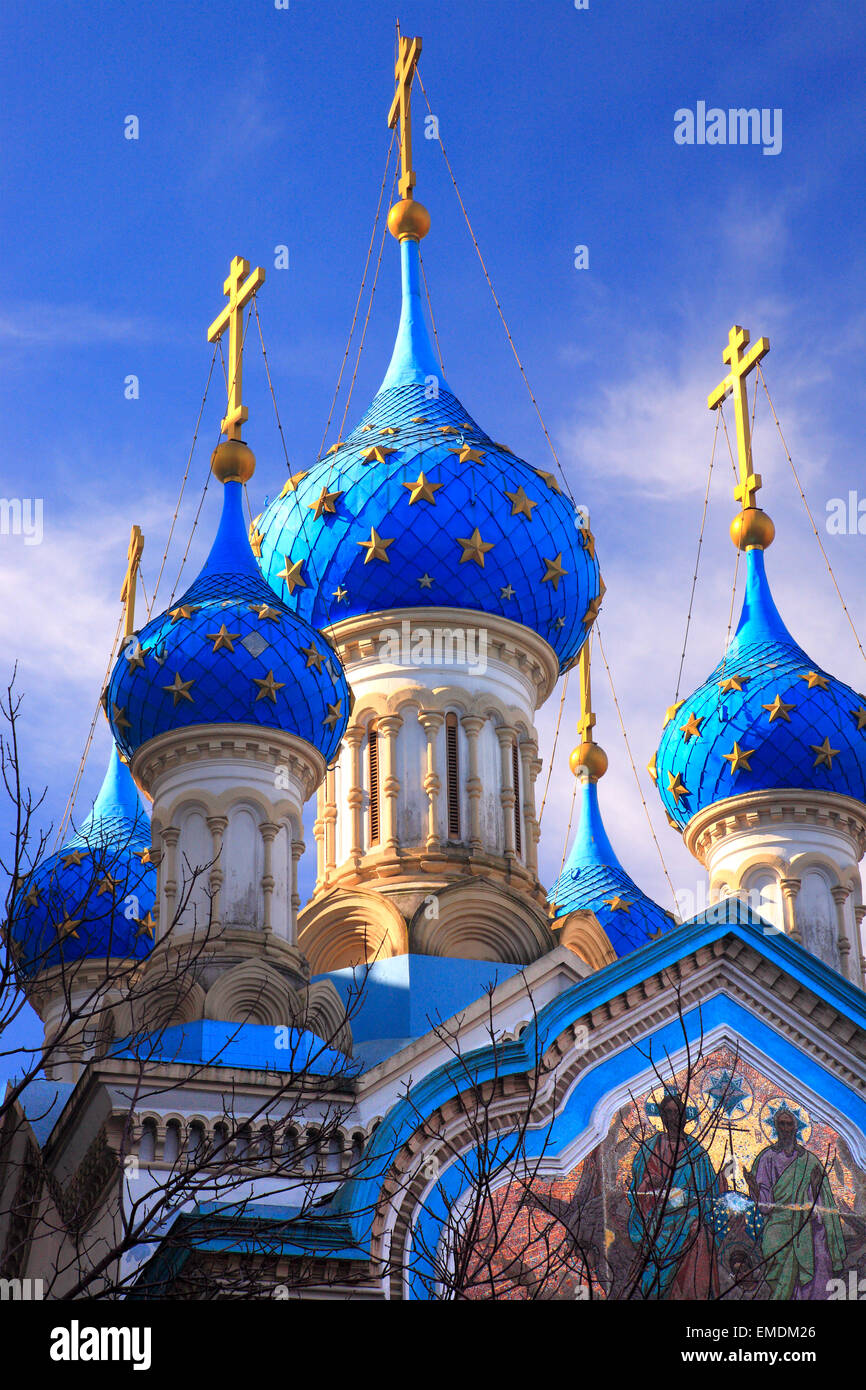 Eglise orthodoxe russe à San Telmo, Buenos Aires, Argentine. Banque D'Images