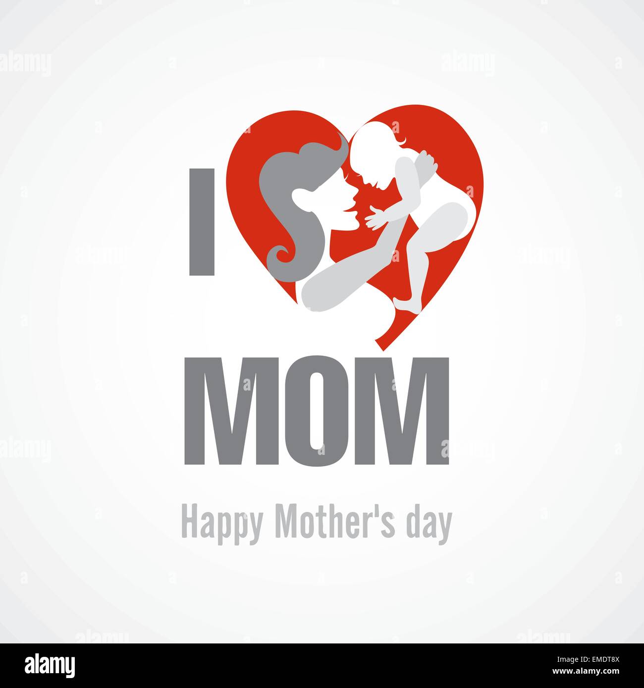 Happy Mother"┐ Au¢s jour. Illustration de Vecteur
