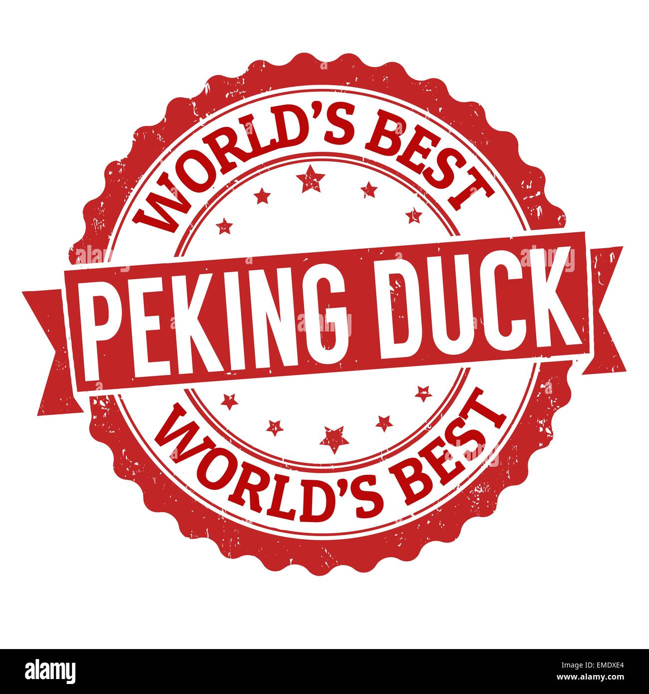 Peking Duck Stamp Illustration de Vecteur