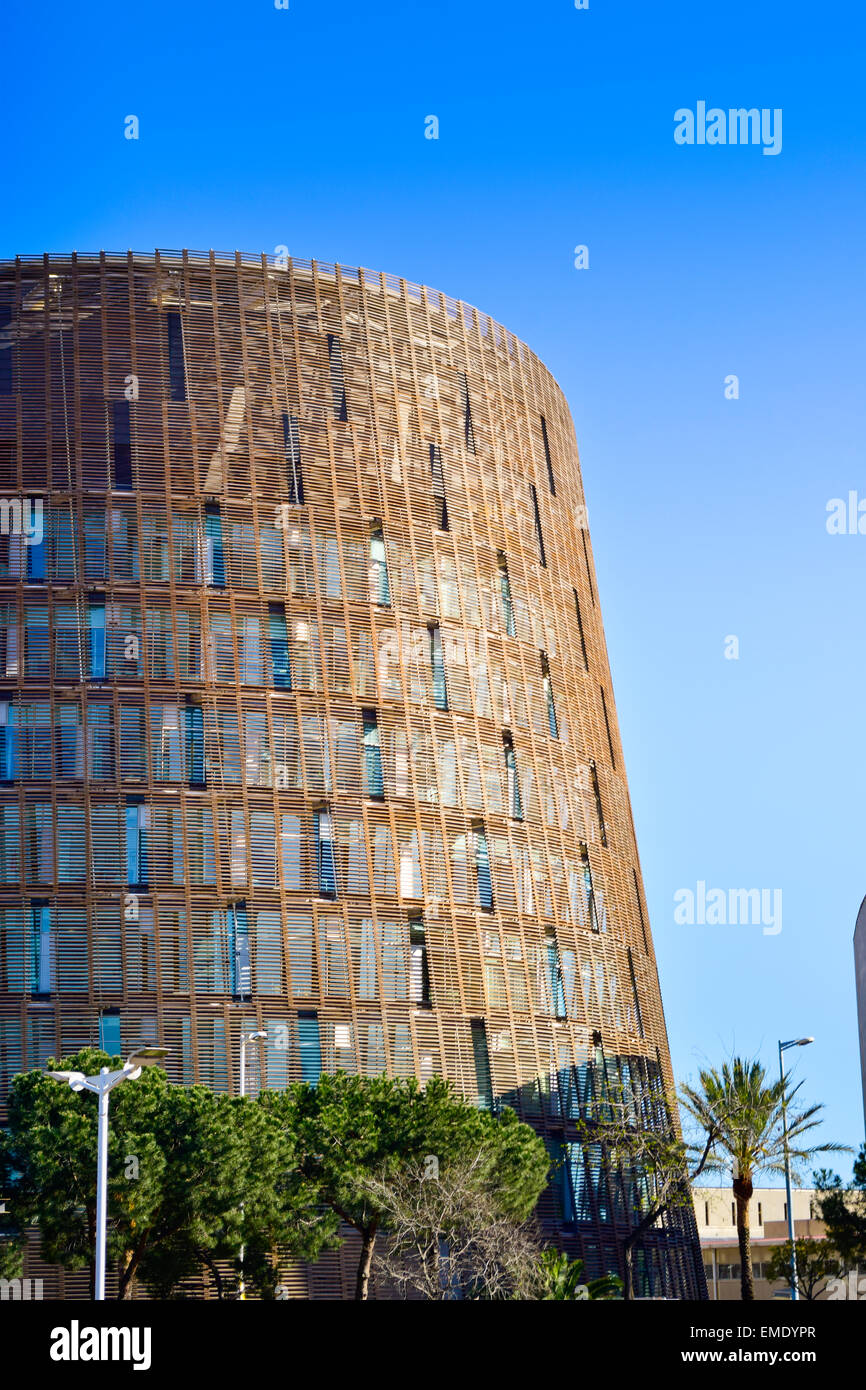 La recherche biomédicale Park Building par Manel Brullet et Albert Pineda. Vila Olímpica, Barcelone, Catalogne, Espagne. Banque D'Images