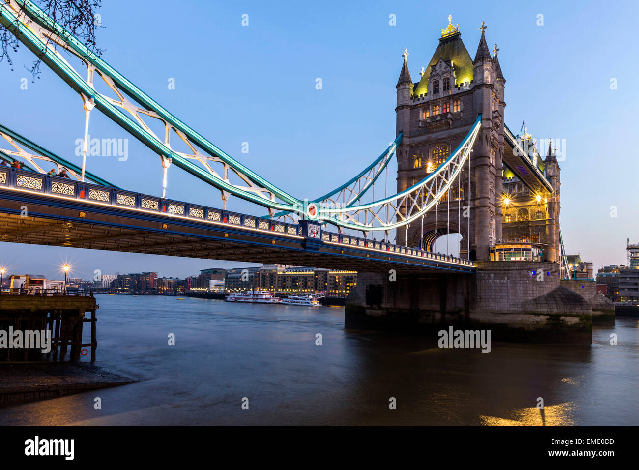 Tower Bridge à Londres, Royaume-Uni Banque D'Images