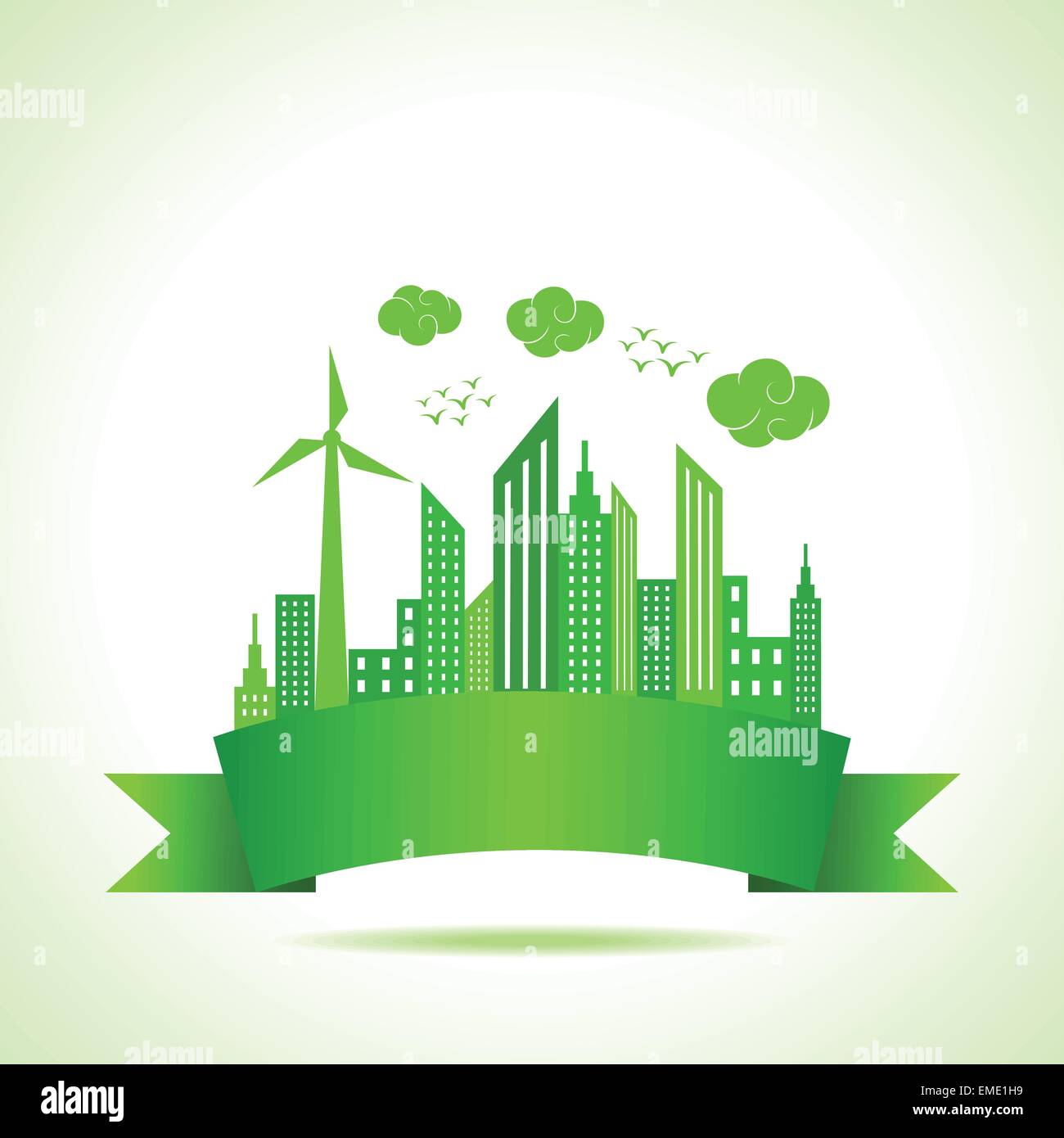 Illustration de l'ecology concept- sauver la nature Illustration de Vecteur