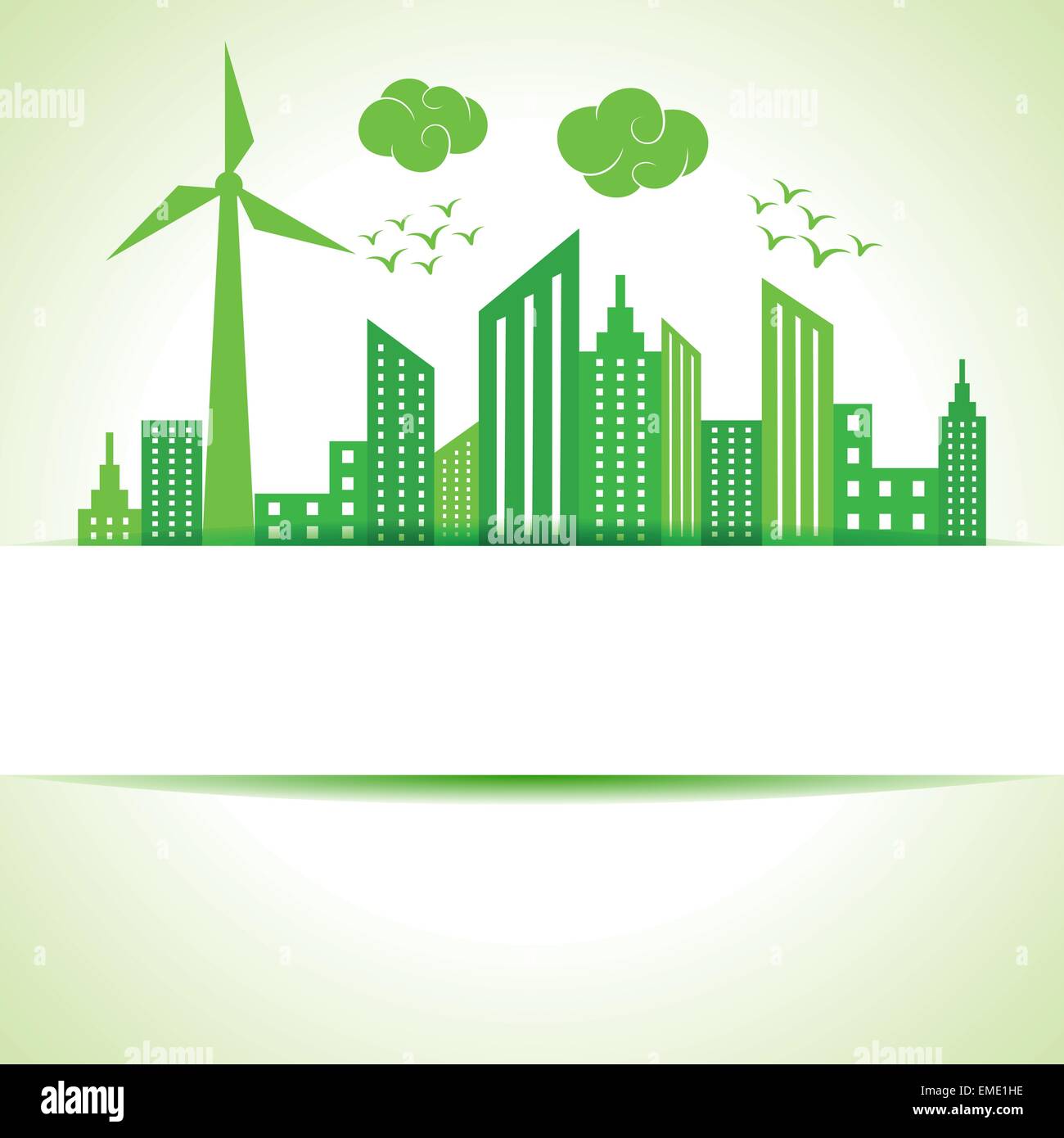 Illustration de l'ecology concept- sauver la nature Illustration de Vecteur