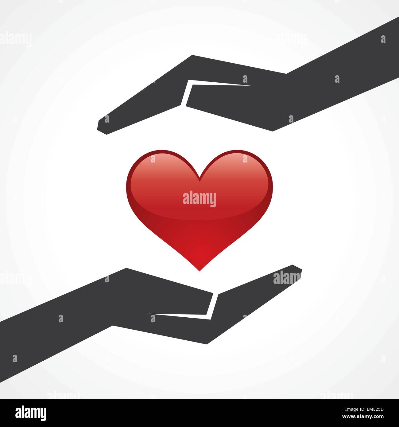 Illustration du concept coeur sauvegarder Illustration de Vecteur