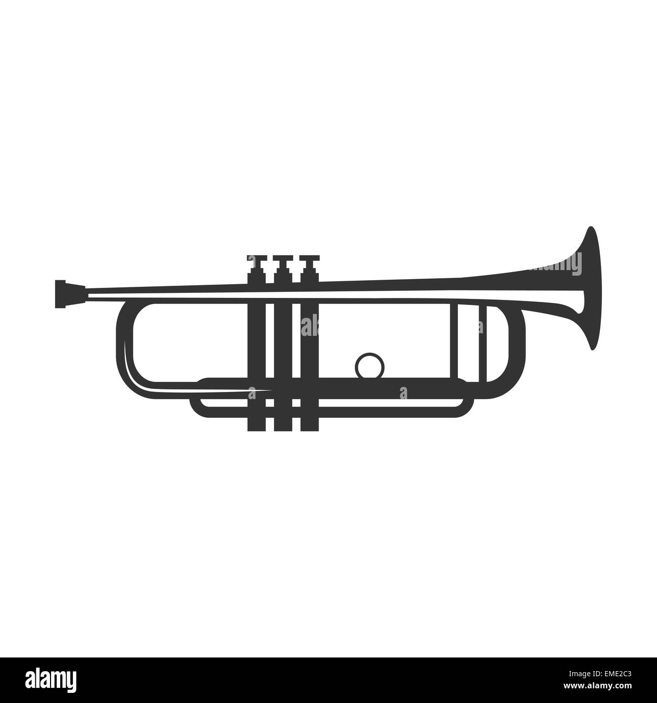 Trompette de vecteur Illustration de Vecteur