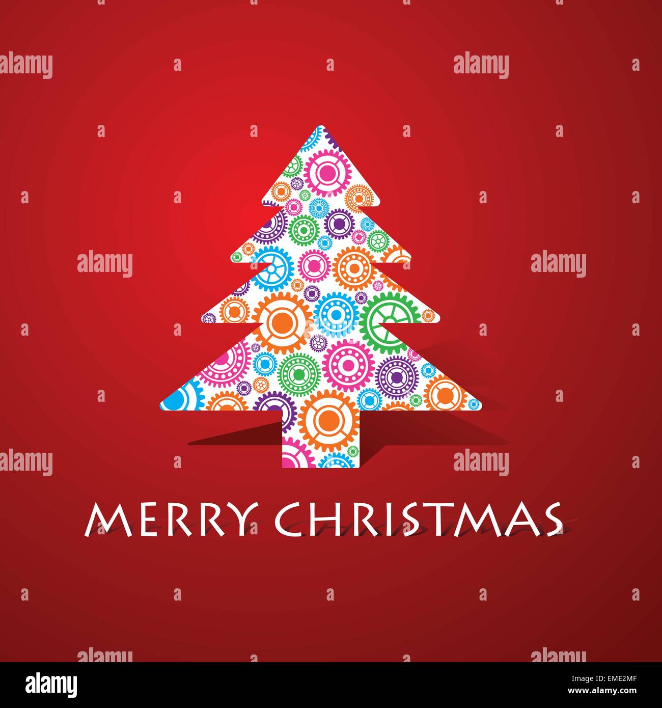 Des vitesses de groupe Faire un arbre de Noël stock vector Illustration de Vecteur