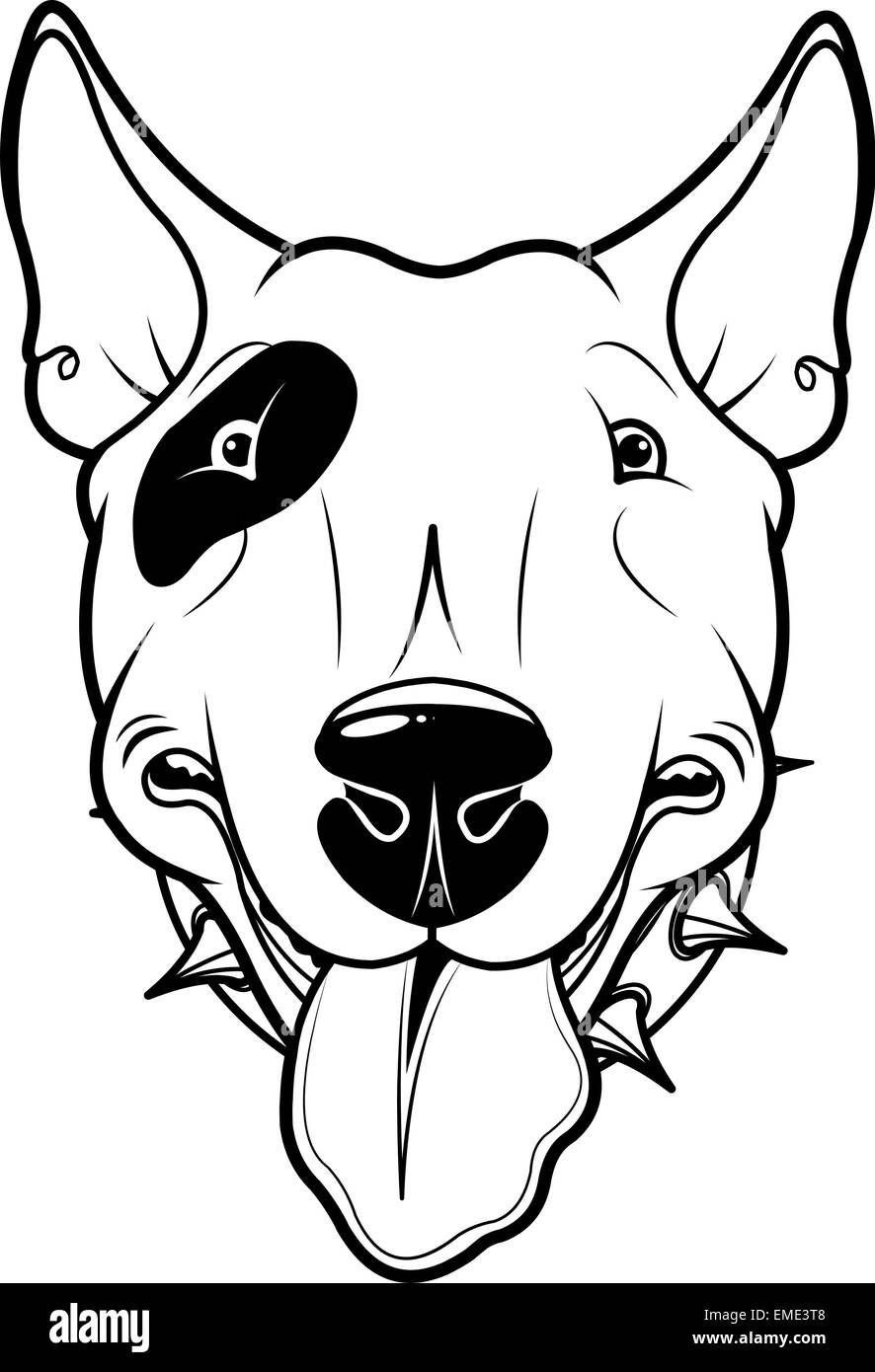 Bull Terrier Illustration de Vecteur