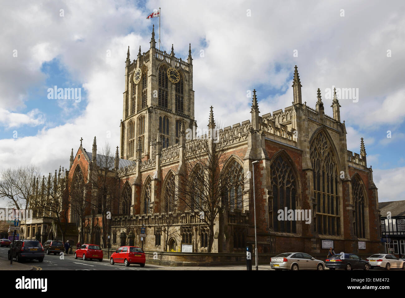 L'église Holy Trinity dans le centre-ville de Hull UK Banque D'Images