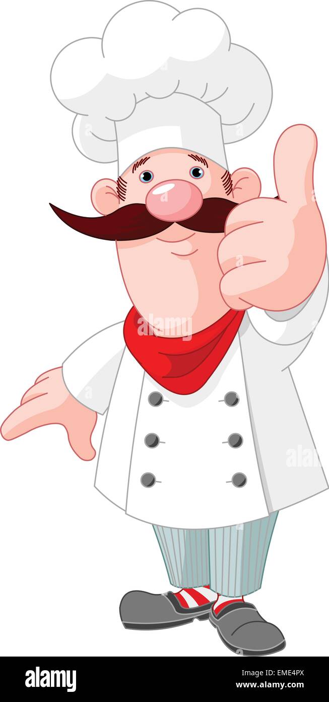 Chef cuisinier humour Banque d'images vectorielles - Alamy