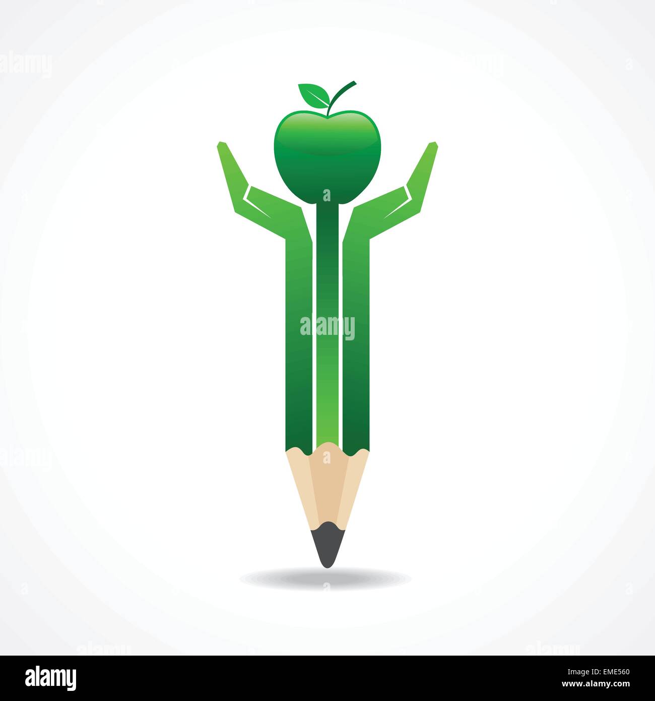 Enregistrer la nutrition concept avec mains crayon vecteur stock Illustration de Vecteur