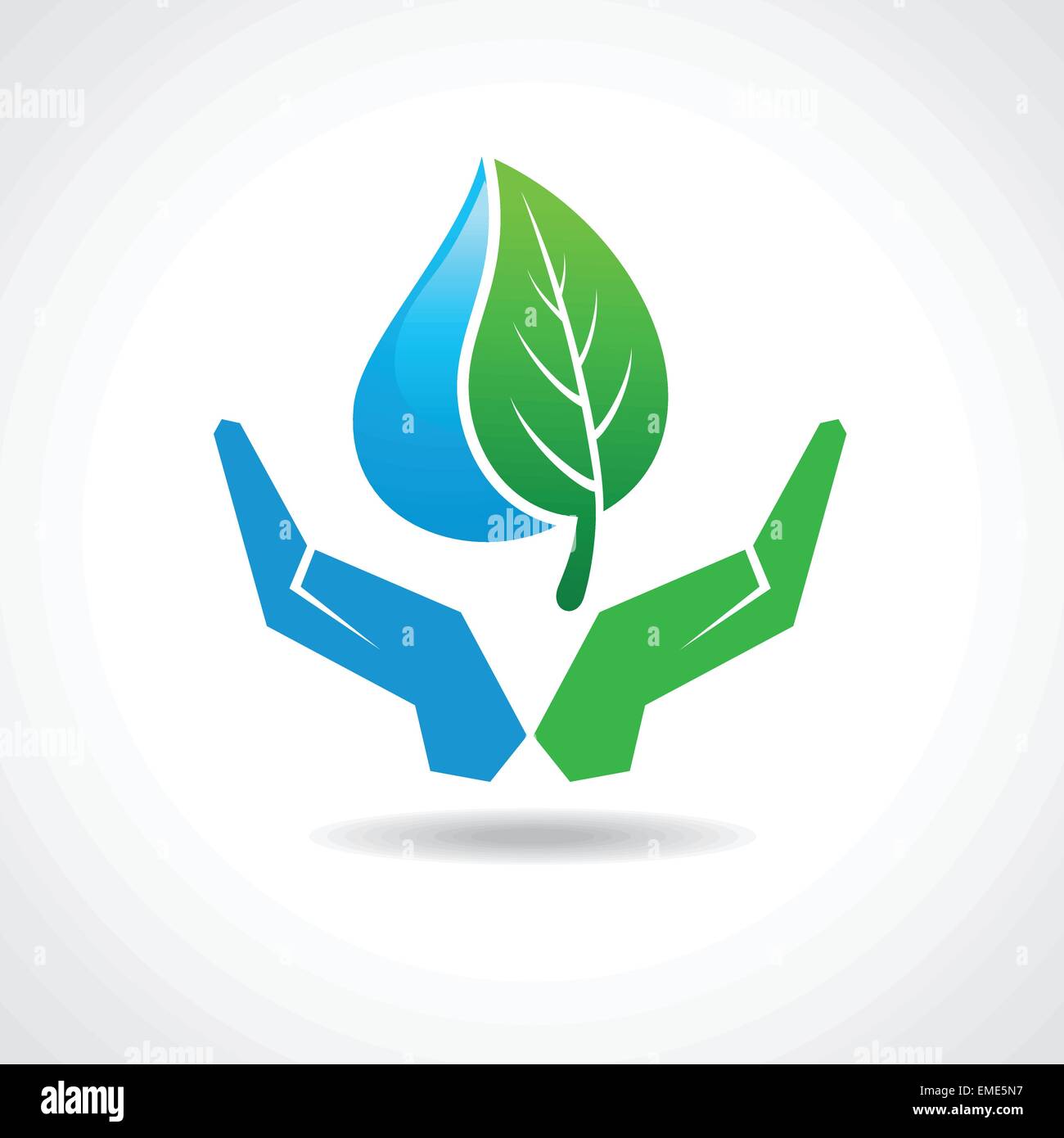 Sauver la nature concept stock vector Illustration de Vecteur