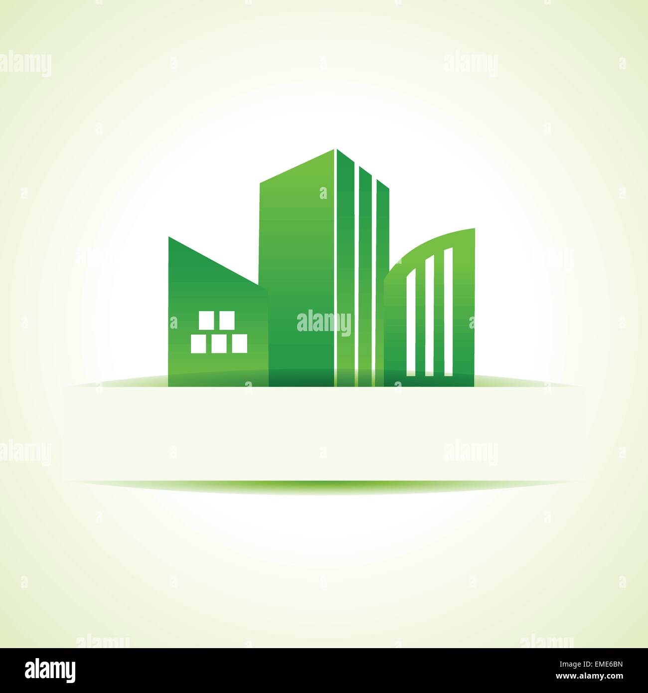 Eco conception abstraite immobilier stock vector Illustration de Vecteur