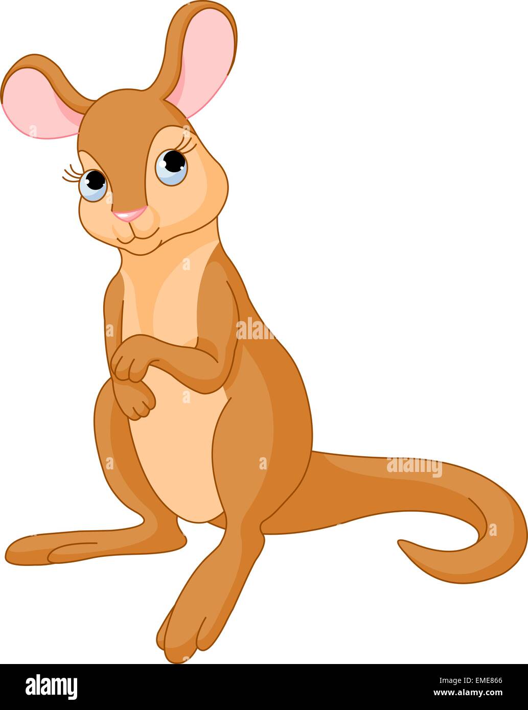 Bébé kangourou Illustration de Vecteur
