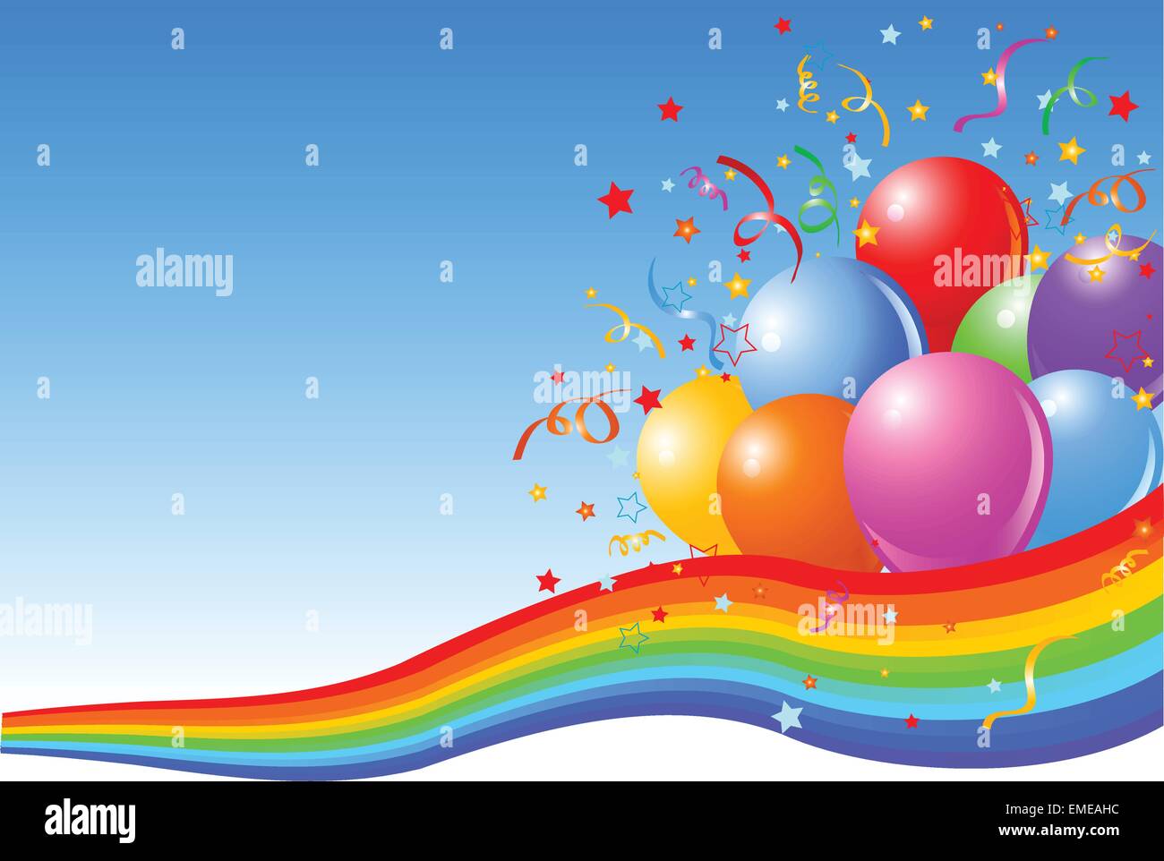 Ballons Party background Illustration de Vecteur