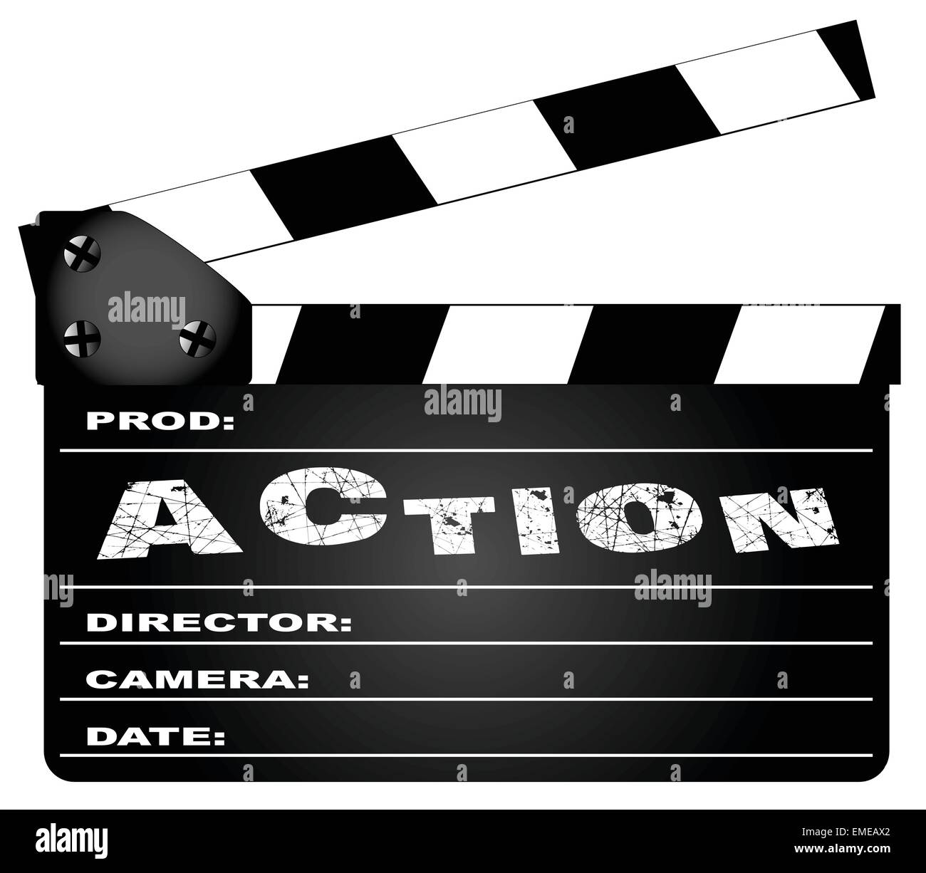 Film d'action Clap Illustration de Vecteur