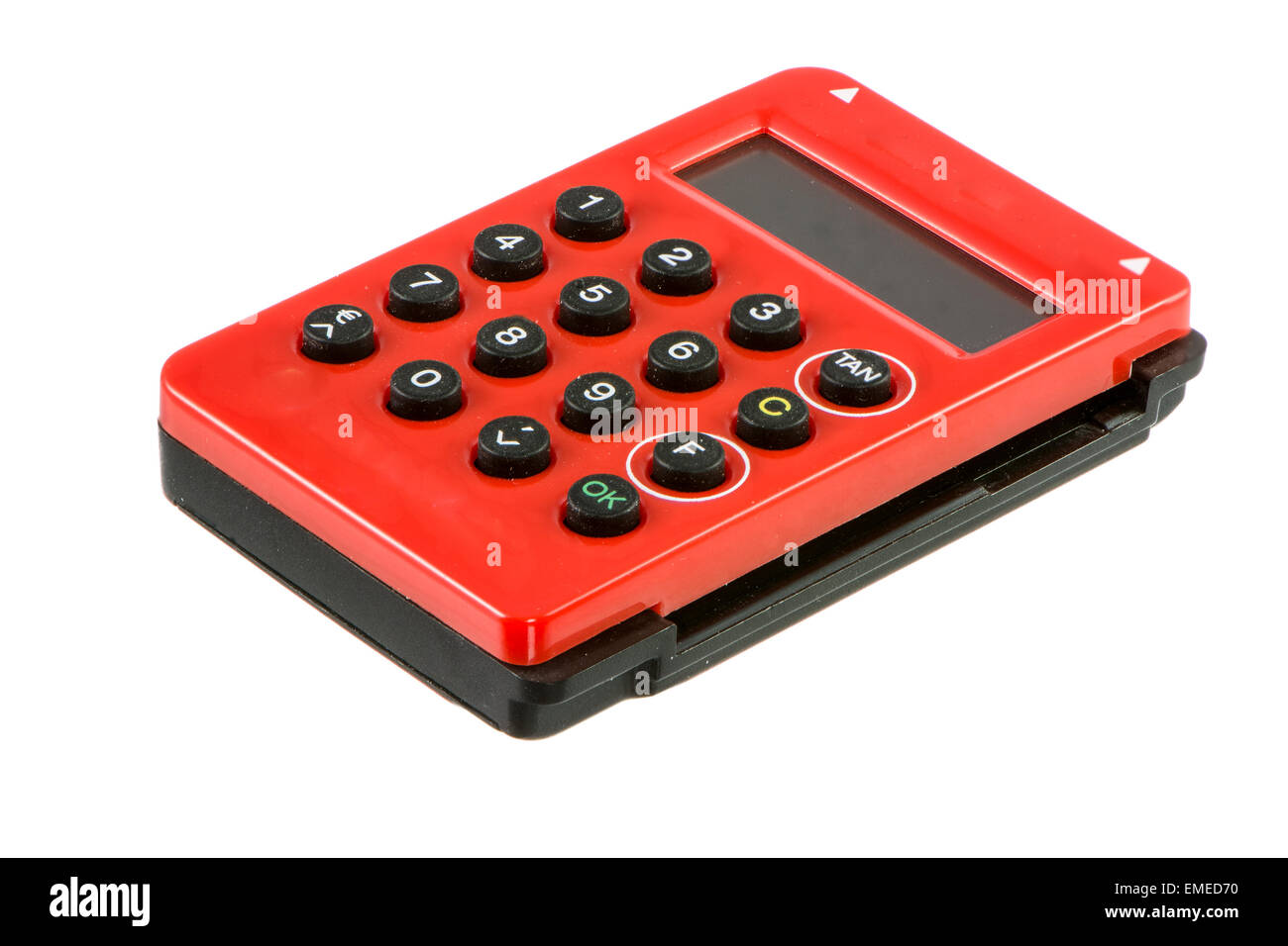 TAN generator for secure internet banking Banque D'Images