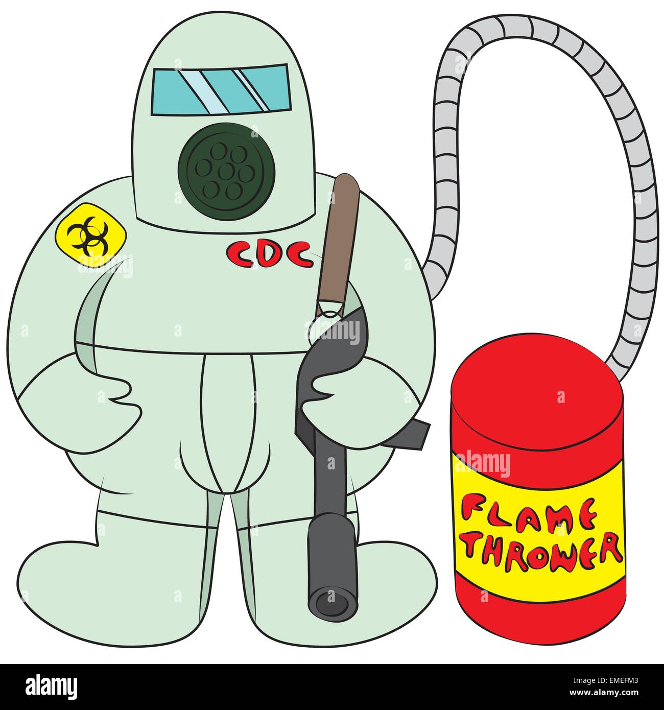 Foyer de maladie Illustration de Vecteur