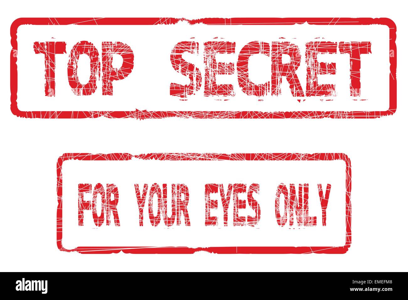 Top Secret rien que pour vos yeux Illustration de Vecteur