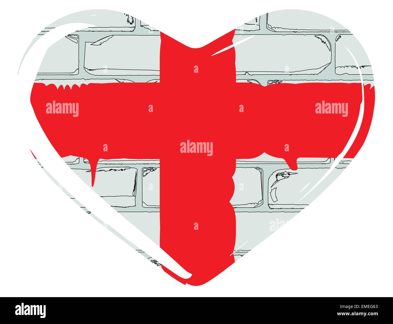 Angleterre de l’amour Illustration de Vecteur