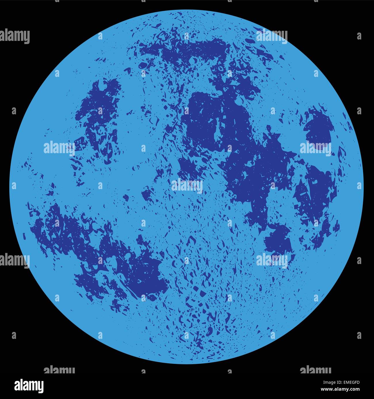 Blue Moon Illustration de Vecteur