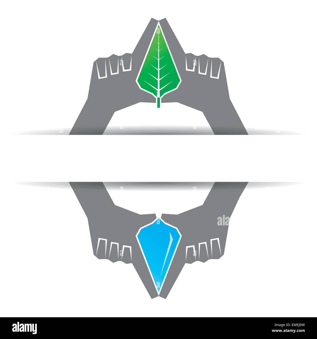 Sauver la nature concept stock vector Illustration de Vecteur