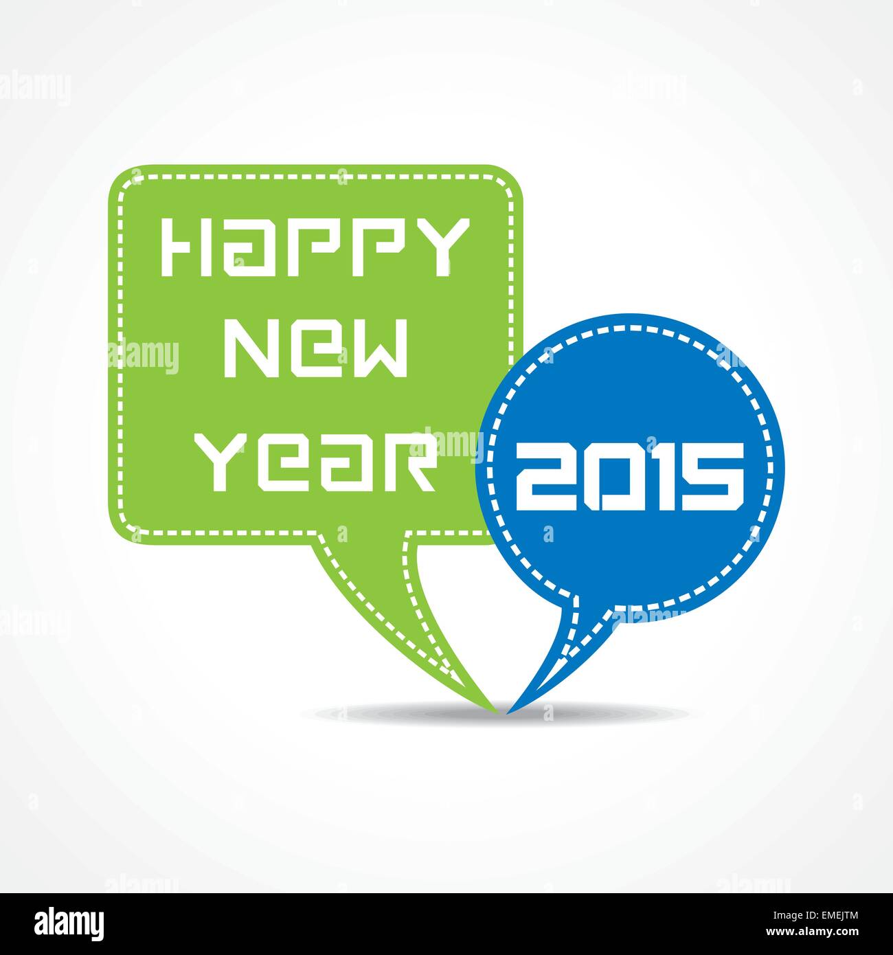 Nouvelle Année de création 2015 avec design concept bulle de message vecteur stock Illustration de Vecteur