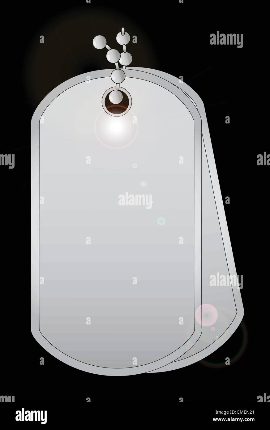 Dog Tags Illustration de Vecteur