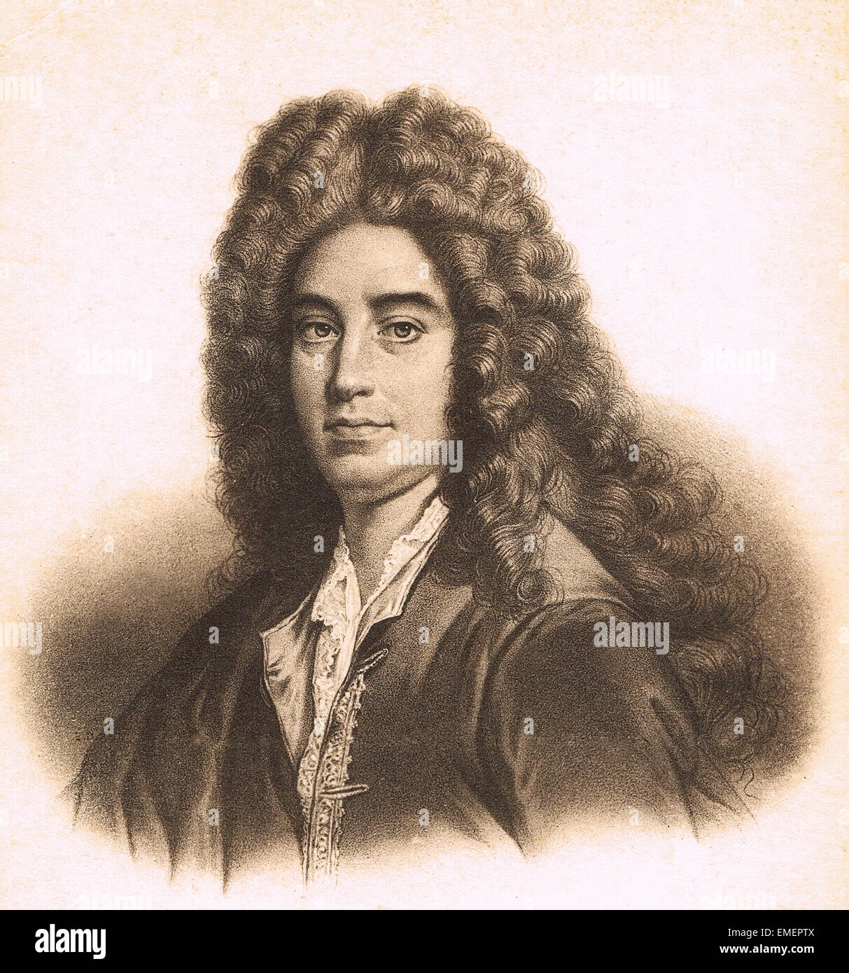 Jean de La Bruyère (1645 - 1696) était un philosophe et moraliste. Banque D'Images