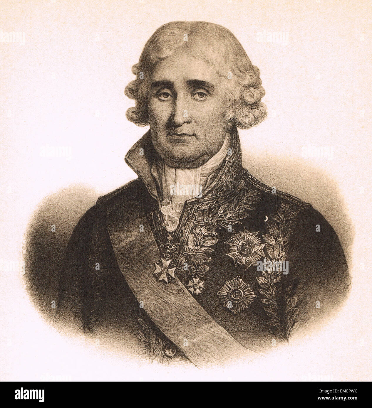 Jean-Jacques-Régis de Cambacérès, duc de Parme (au plus tard le 1er duc de Cambacérès) (1753 - 1824), avocat et homme d'État français Banque D'Images