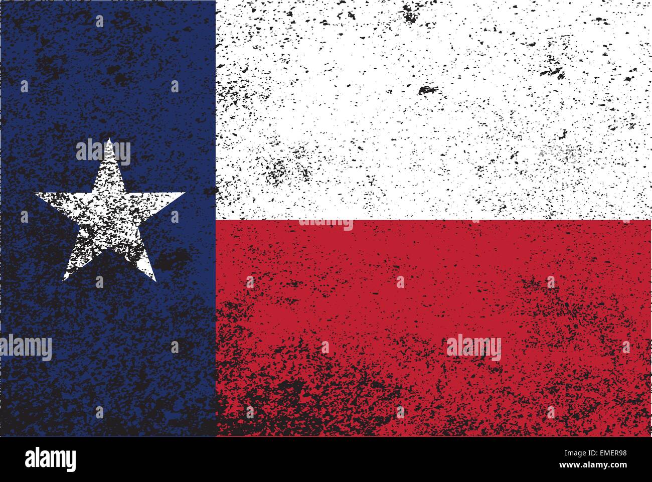 Texas State Flag Grunge Illustration de Vecteur