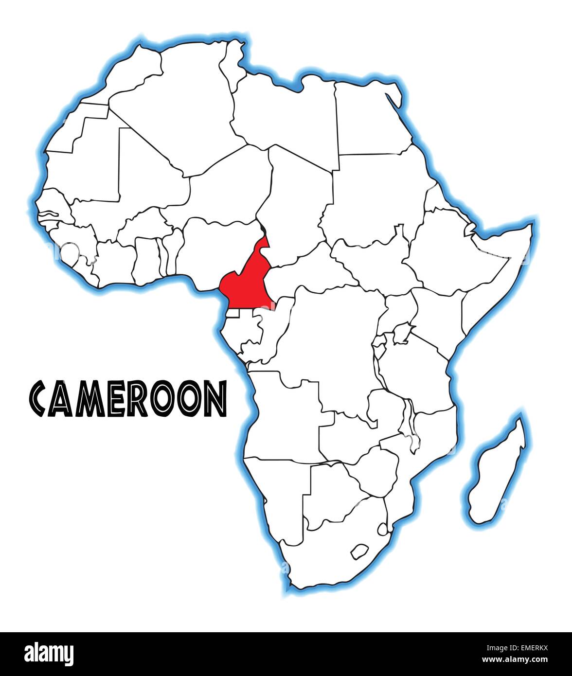 Cameroun Illustration de Vecteur