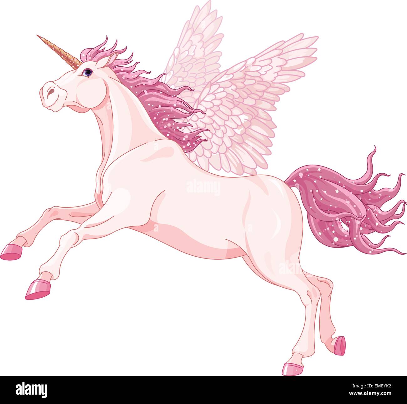 Licorne fée Illustration de Vecteur