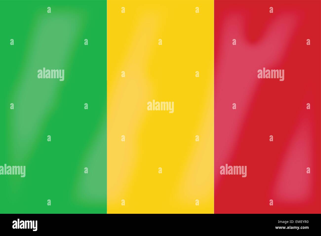 Drapeau du Mali Illustration de Vecteur