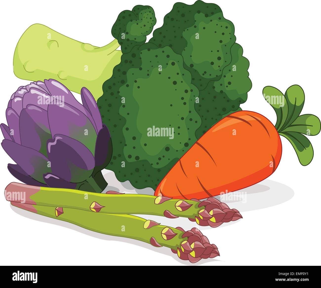 Ensemble de légumes Illustration de Vecteur