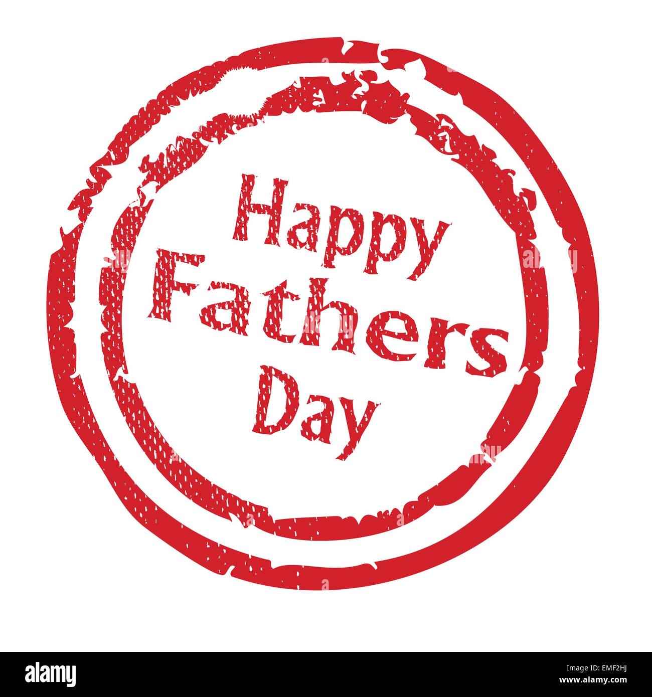 Heureux Pères Jours Tampon de caoutchouc Illustration de Vecteur