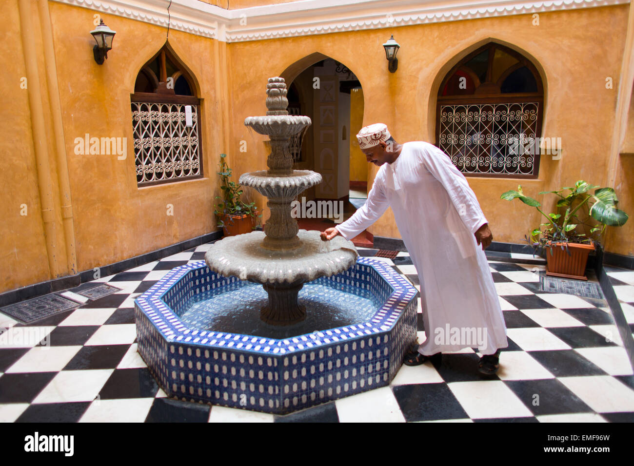 Farid Hamid, l'homme de Zanzibar. Parution du modèle. Banque D'Images