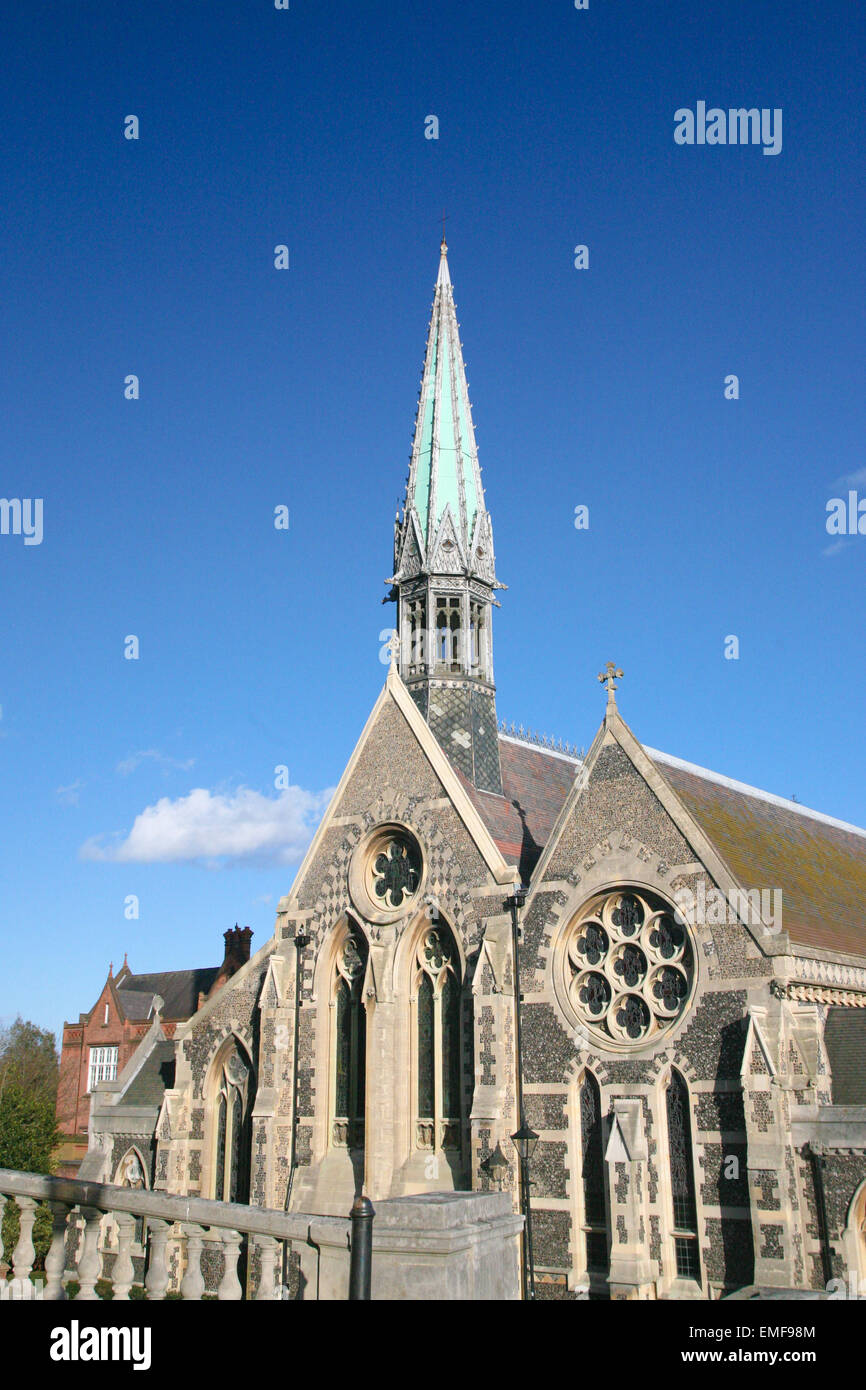 Chapelle de l'École de Harrow, Harrow on the Hill, Londres, Angleterre. Banque D'Images