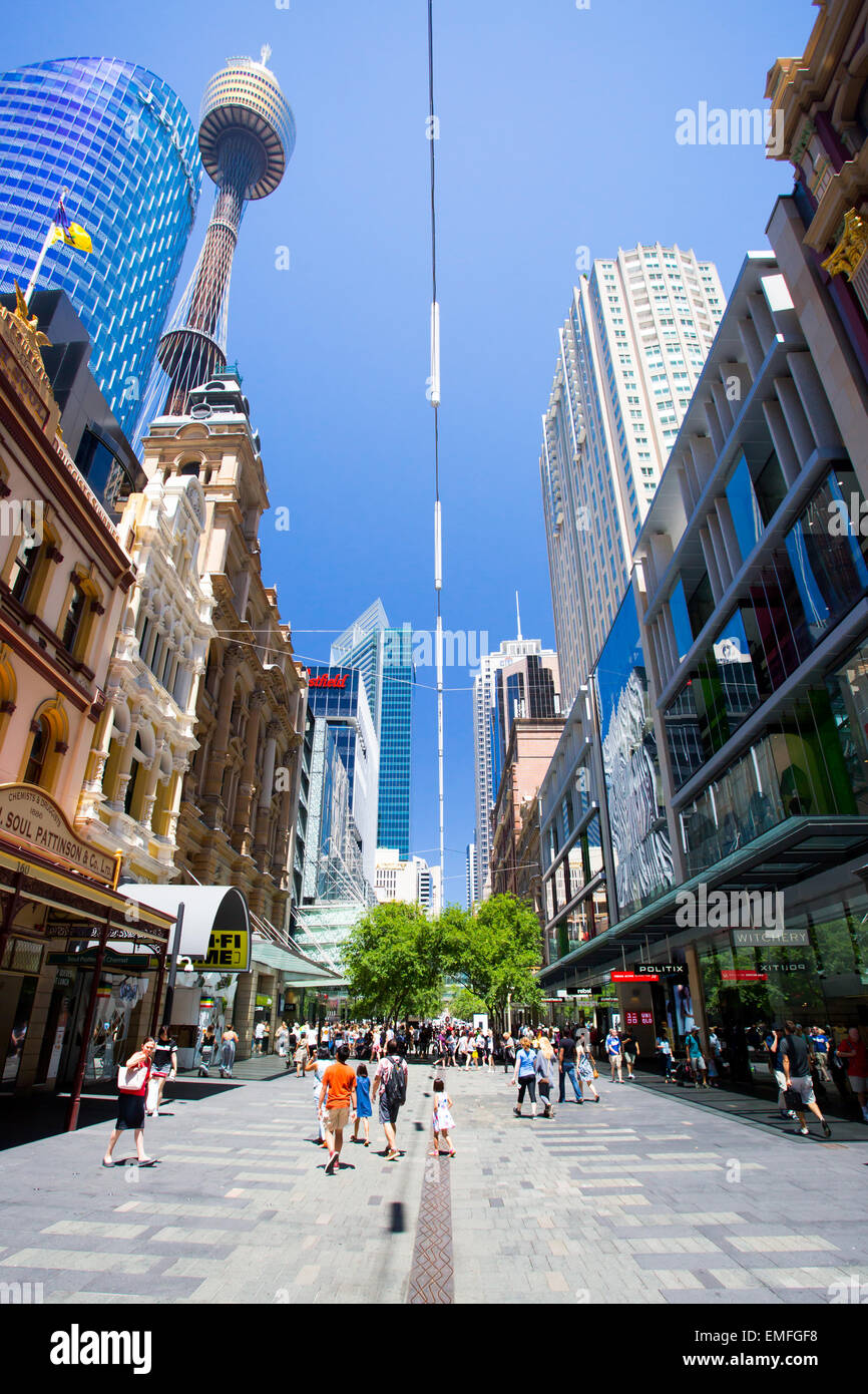 Sydney, Australie - DEC 8 - The Strand Arcade au milieu d'une journée bien remplie en CBD de Sydney le 8 février 2015. Banque D'Images