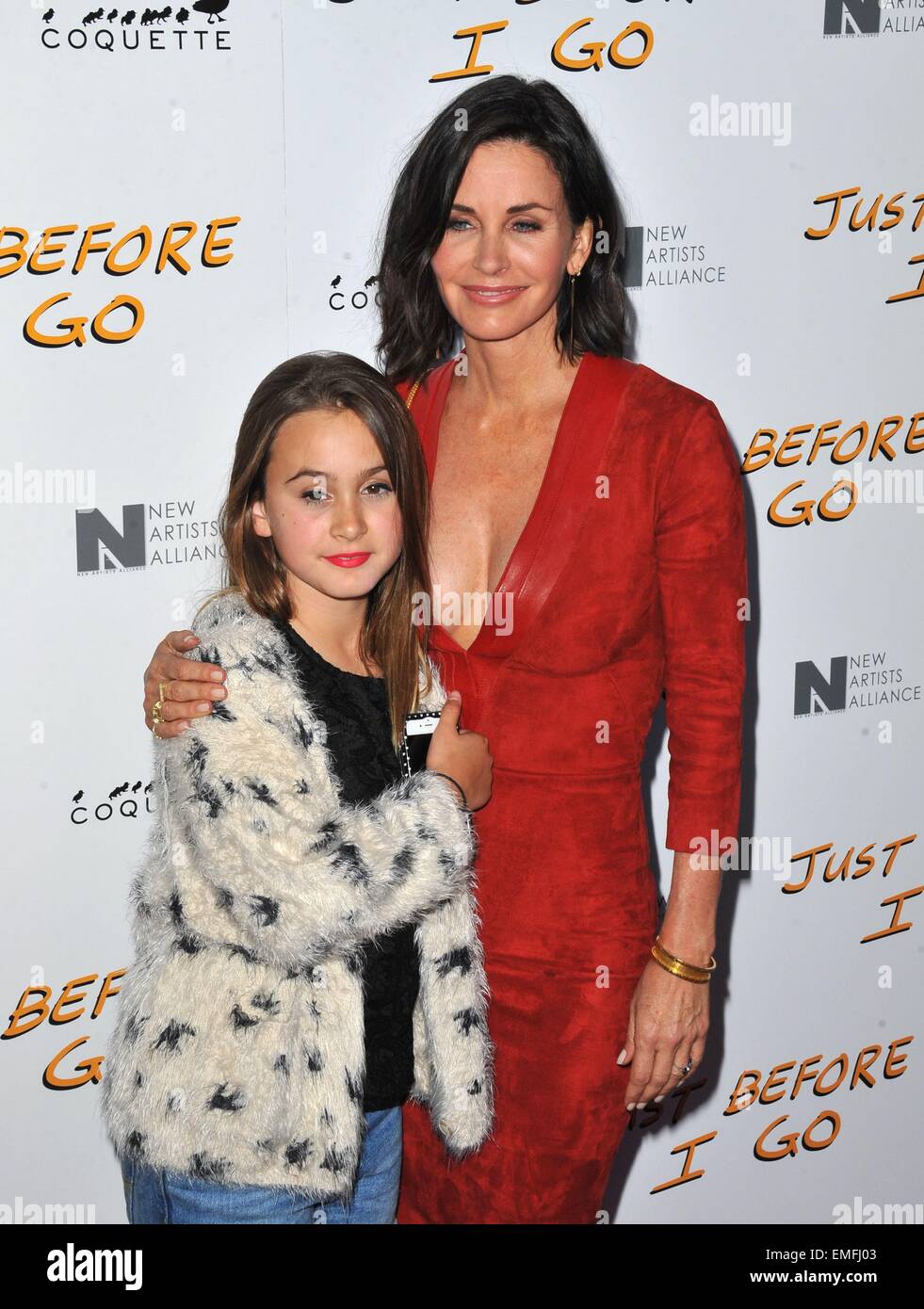 Los Angeles, CA, USA. Apr 20, 2015. Courteney Cox, Coco Arquette aux arrivées pour JUSTE AVANT PREMIERE, Arclight Hollywood, Los Angeles, CA, 20 avril 2015. Credit : Dee Cercone/Everett Collection/Alamy Live News Banque D'Images