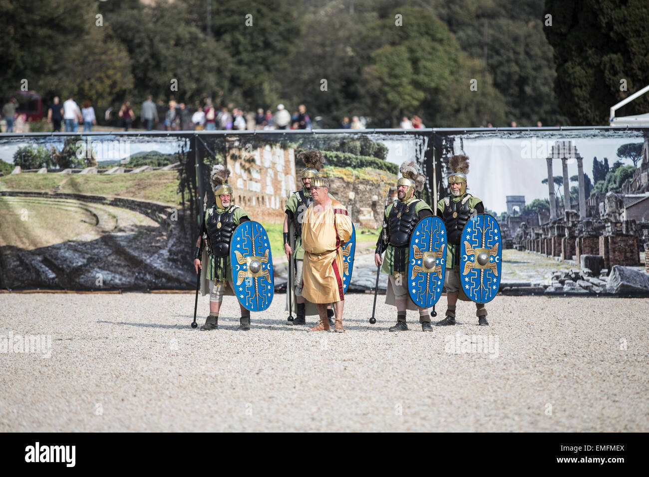 Célébrations de la naissance de Rome 2015 Banque D'Images