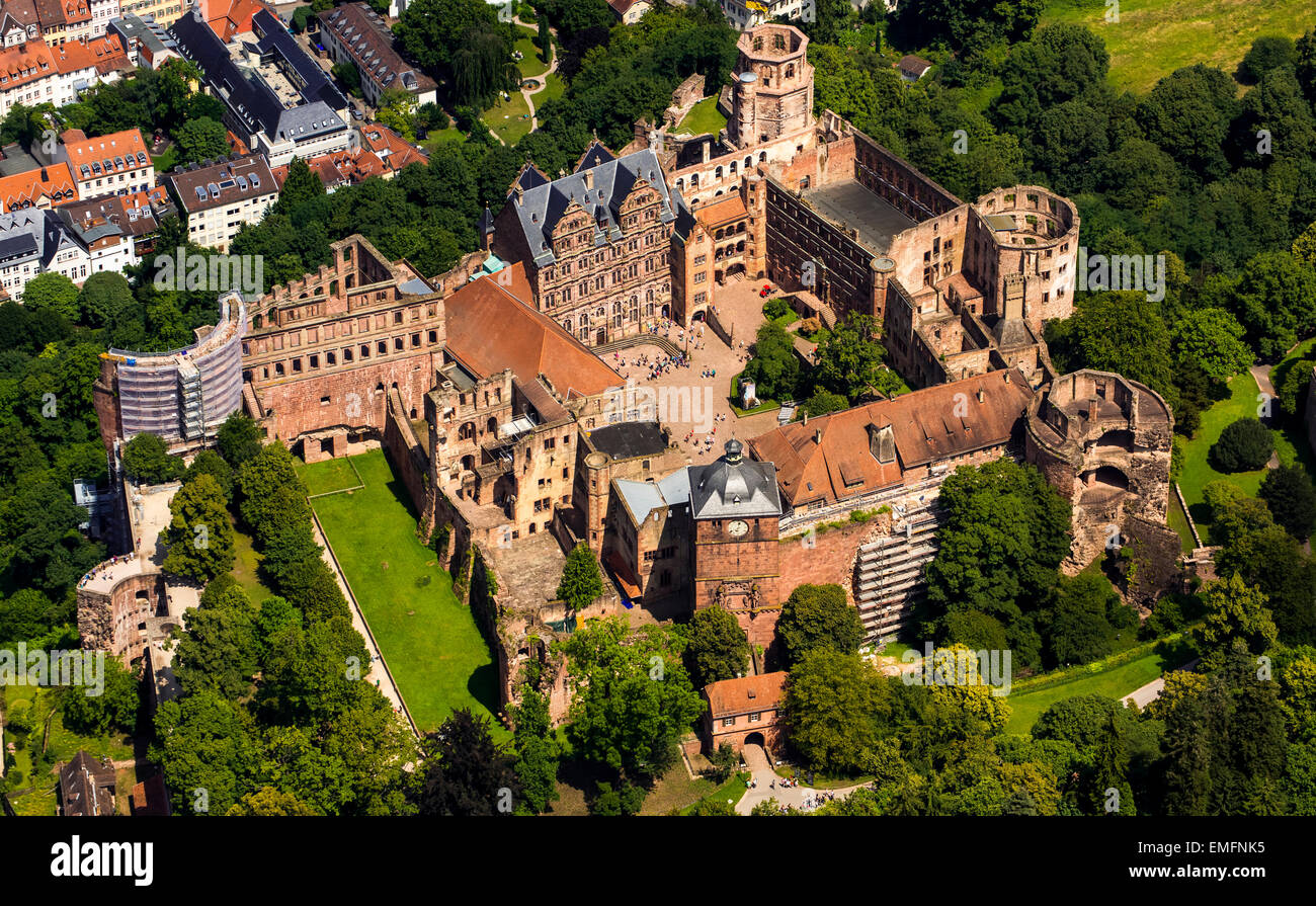 Château d'Heidelberg, Bade-Wurtemberg, Allemagne Banque D'Images