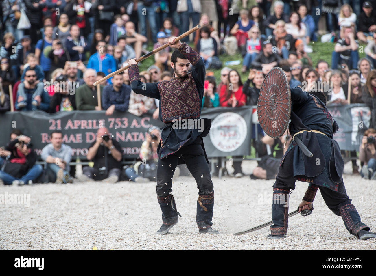 Célébrations de la naissance de Rome 2015 Banque D'Images