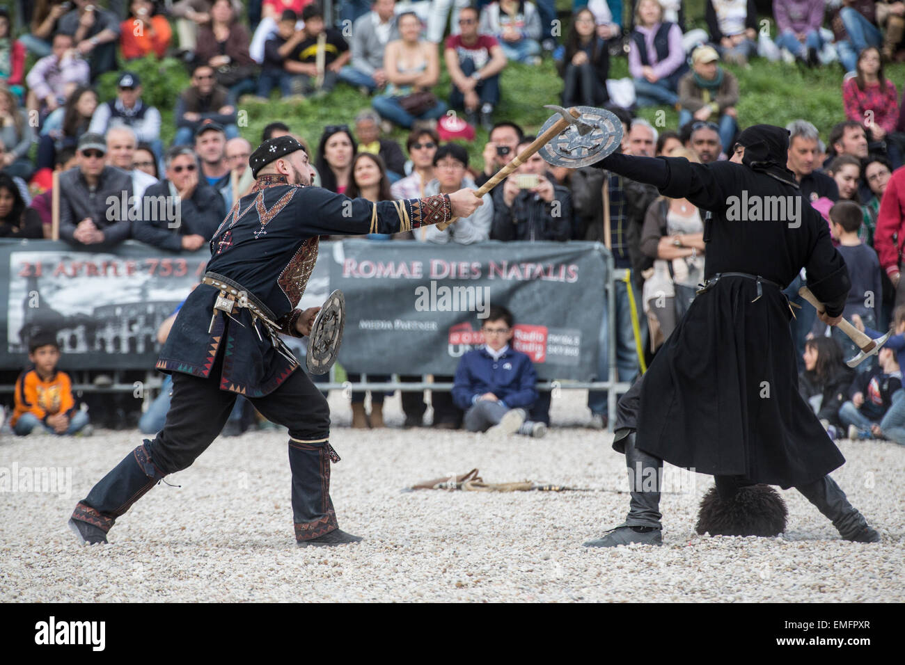 Célébrations de la naissance de Rome 2015 Banque D'Images