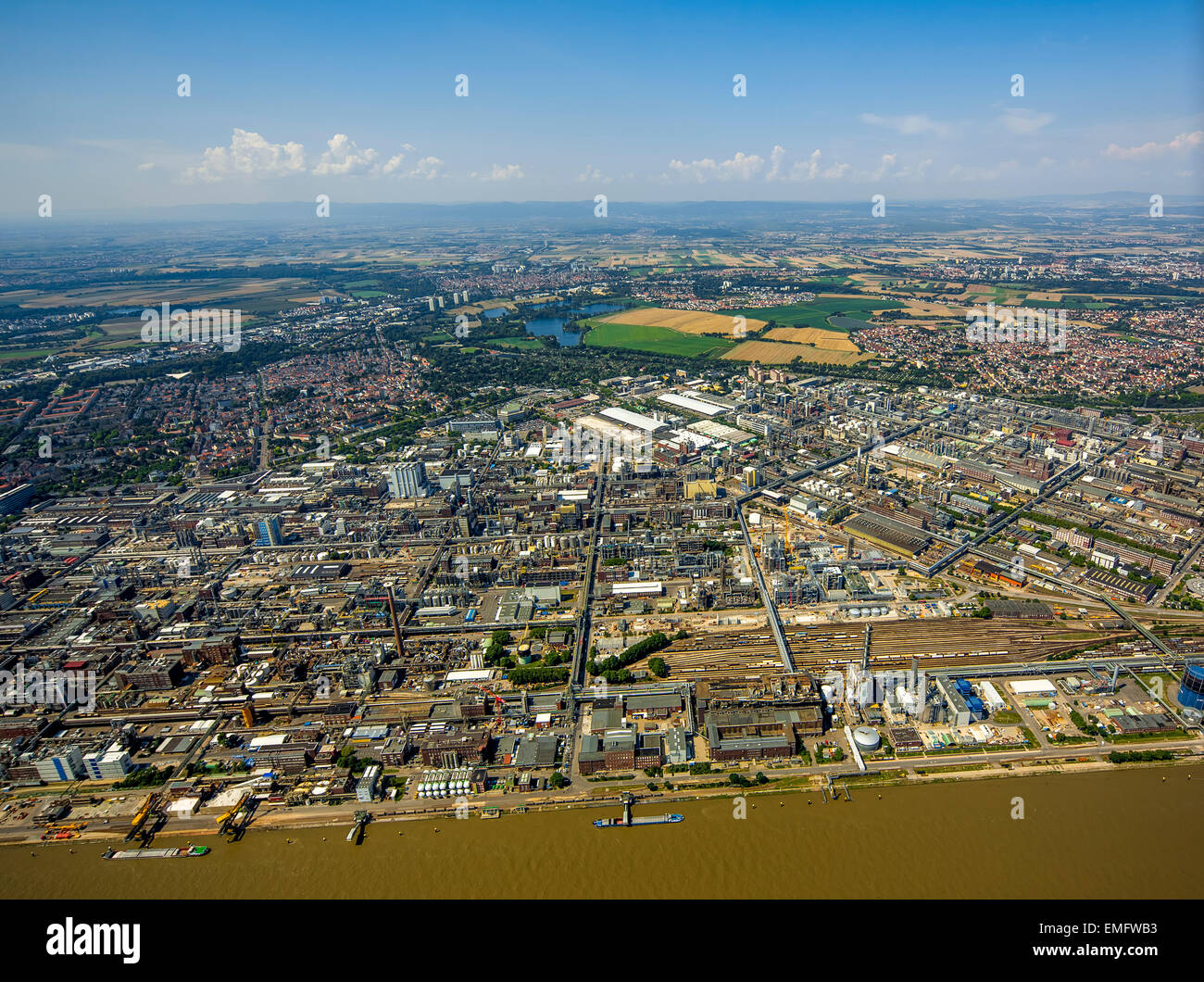 BASF Ludwigshafen, Ludwigshafen am Rhein, Rhénanie-Palatinat, Allemagne Banque D'Images