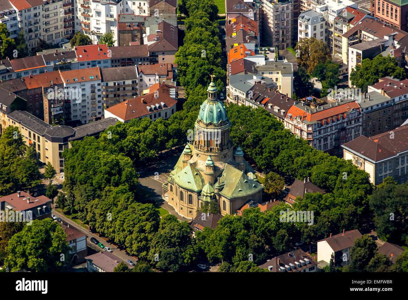 Église du Christ, Mannheim, Bade-Wurtemberg, Allemagne Banque D'Images