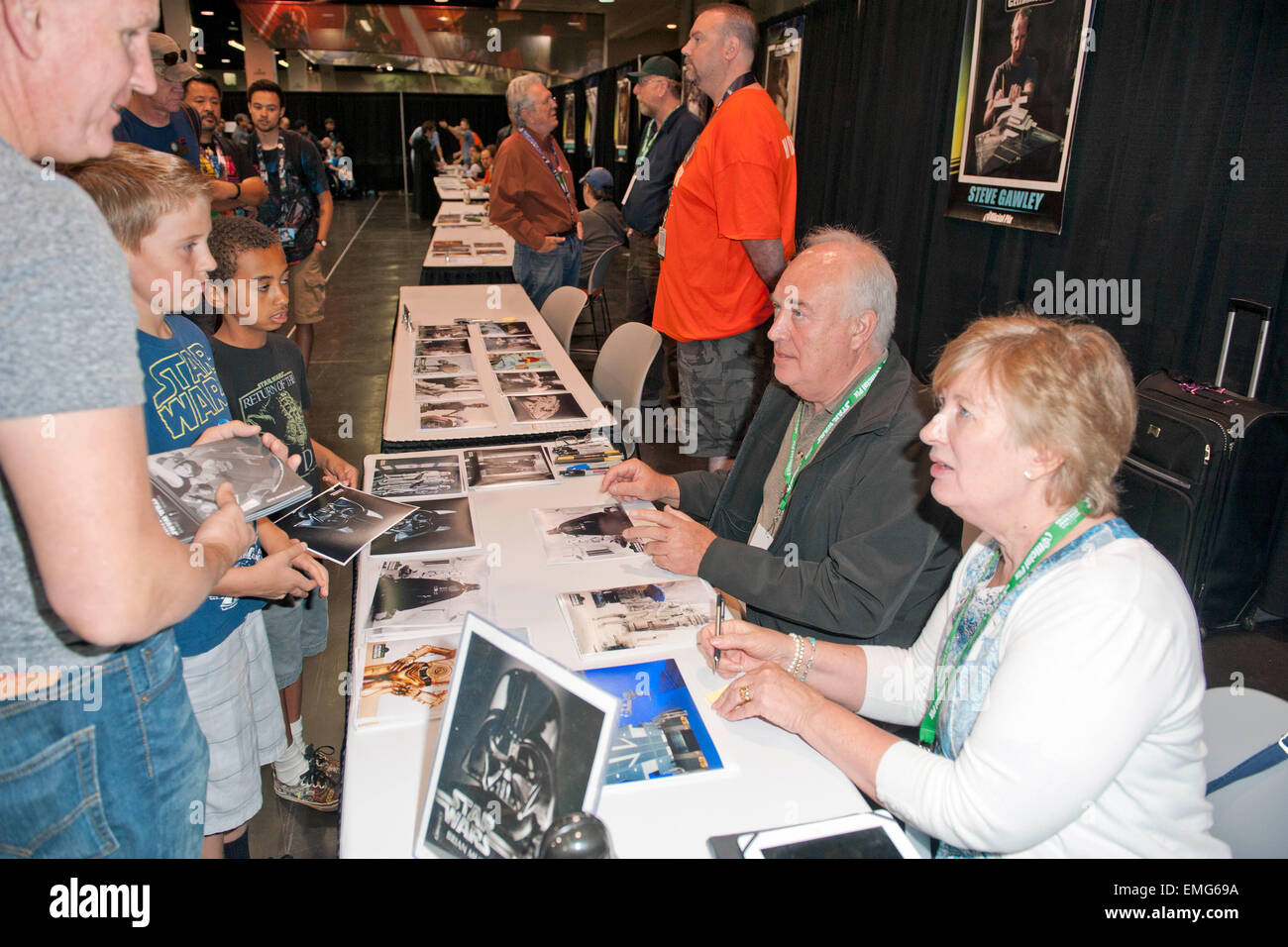 Anaheim. Apr 19, 2015. Brian Muir lors de la célébration de la guerre des étoiles le 19 avril 2015 à Anaheim./photo alliance © dpa/Alamy Live News Banque D'Images