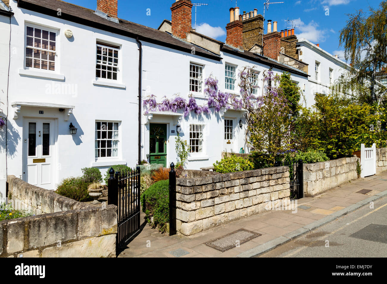 De belles maisons, le Vieux Palais Lane, Richmond upon Thames, London, England Banque D'Images